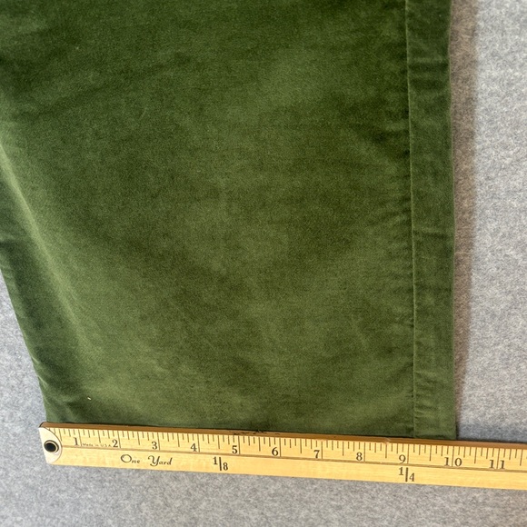 J. Crew Full-length slim wide-leg pant in Stretch Velvet 29 Green - Picture 8 of 11